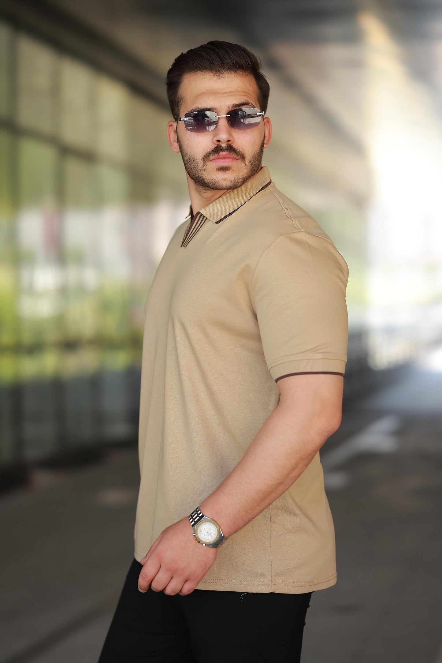 Erkek Polo Yaka %100 Pamuk Tişört - 2531