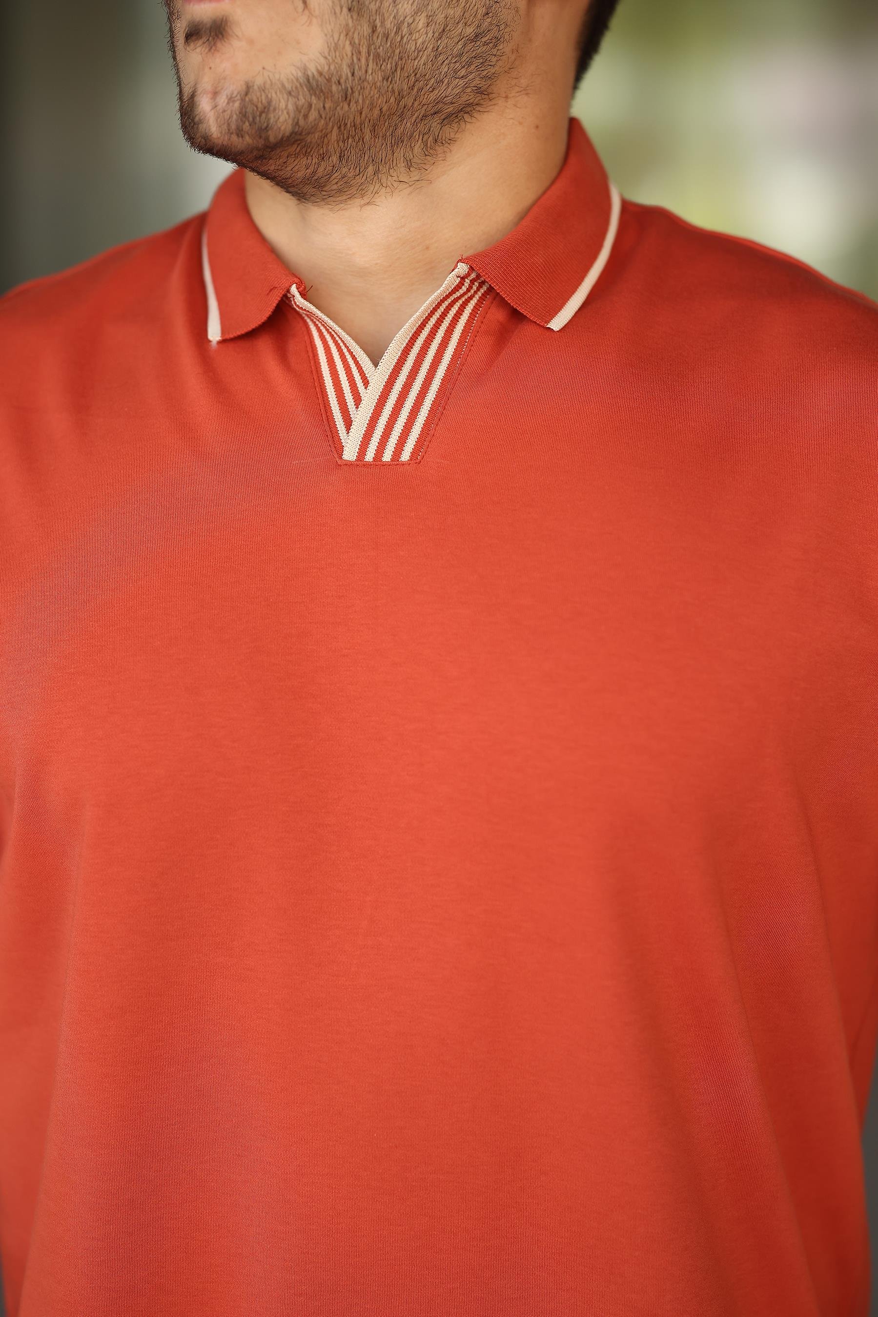 Erkek Polo Yaka %100 Pamuk Tişört - 2531