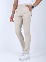 Erkek Krem Slim Fit Chino Pantolon - MRN1200