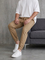 Erkek Kamel Lastikli Paça Jogger Pantolon - MRN1230