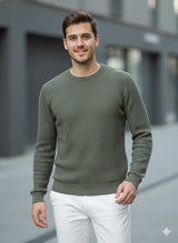 Erkek Bisiklet Yaka Triko Kazak - 2537