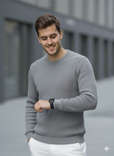 Erkek Bisiklet Yaka Triko Kazak - 2537