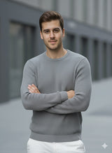 Erkek Bisiklet Yaka Triko Kazak - 2537