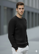 Erkek Bisiklet Yaka Triko Kazak - 2537