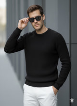 Erkek Bisiklet Yaka Triko Kazak - 2537