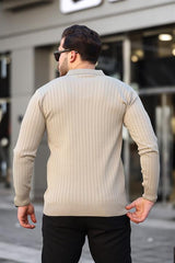 Miron Bej Fitilli Polo Yaka Triko Kazak-2442