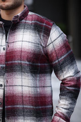 Miron Bordo Ekose Regular Fit Oduncu Gömleği- 2450