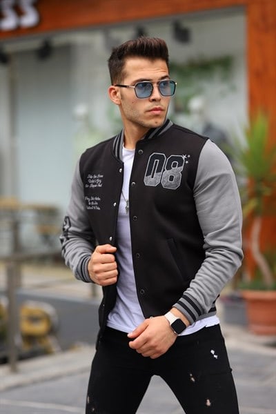 Miron Erkek 08 Kolej Ceket Regular Fit-Siyah- 2311