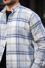 Miron Gri Ekose Regular Fit Oduncu Gömleği- 2450