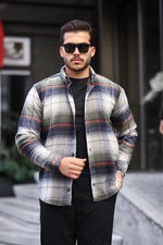 Miron Haki Kareli Regular Fit Oduncu Gömleği - 2449