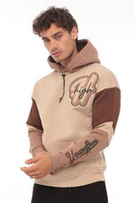 Miron High Nakışlı Oversize Sweatshirt - Bej-2315