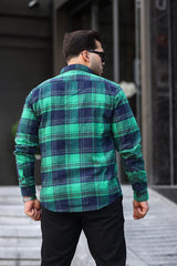 Miron Yeşil Ekose Regular Fit Oduncu Gömleği- 2450